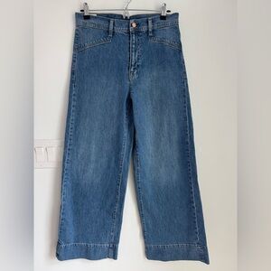GAP Sky High Wide Leg Indigo Jeans Women’s size 29/8